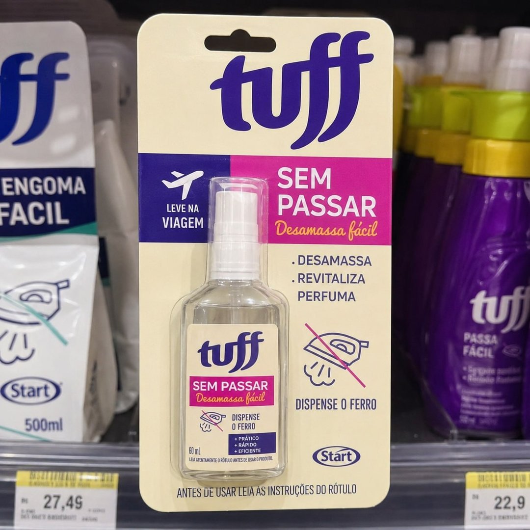DESAMASSADOR DE ROUPAS SEM PASSAR BLISTER 60ML TUFF