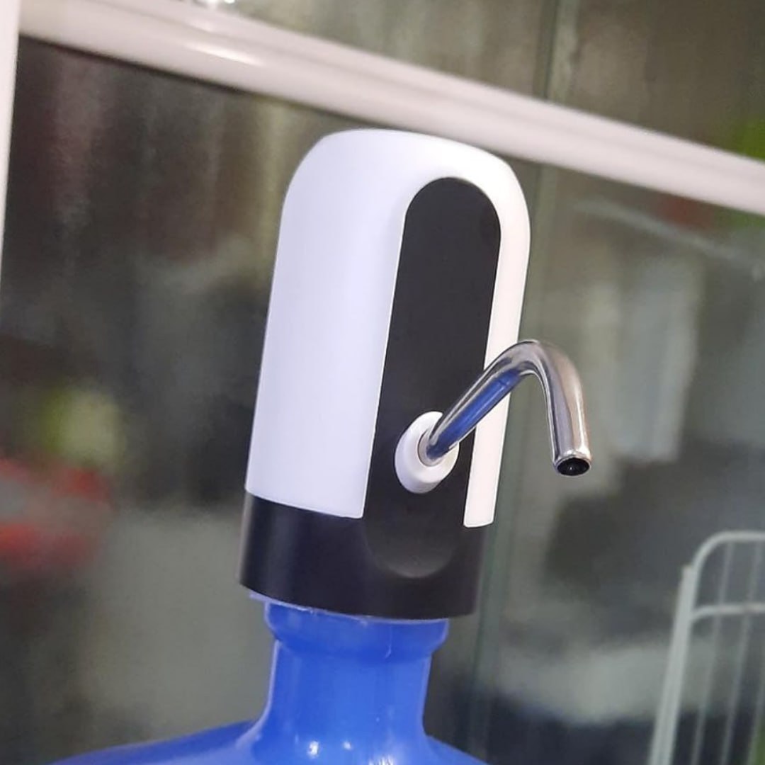 Bomba de Água Elétrica Kamufla Portátil para Galão de 20 L Inox Com Led