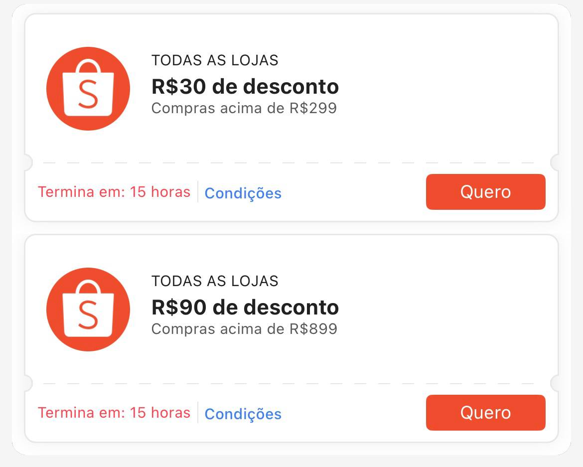 Cupons Mega Terça - Shopee