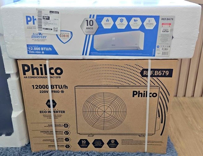 Ar Condicionado Split 12.000 BTUS Hi Wall Inverter Frio Philco - 220V