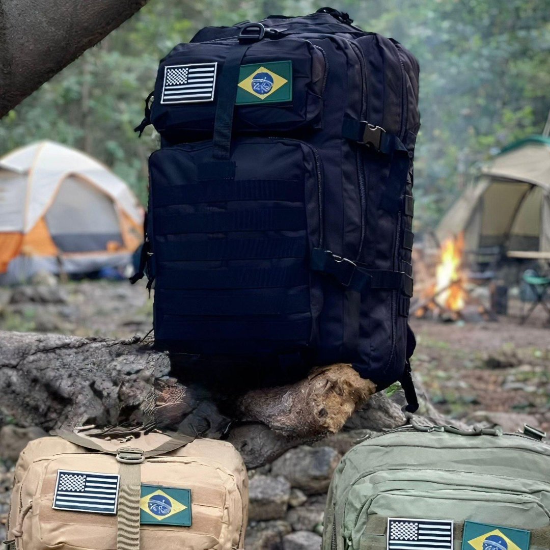 Mochila Trilha Tática Impermeável 50litros