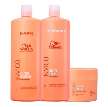 Kit Wella Pro Invigo Nutri Enrich - Sh 1000ml E Cond E Másc