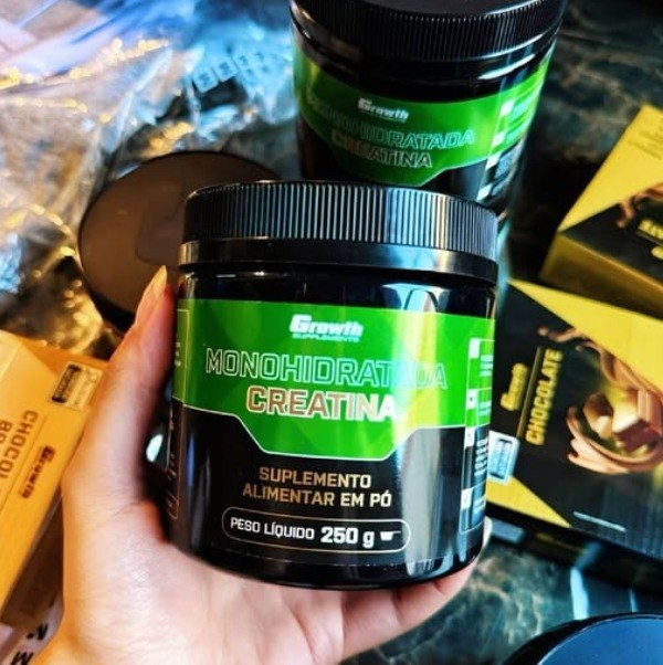Creatina Monohidratada 250g Growth Supplements - Sem sabor em Pó
