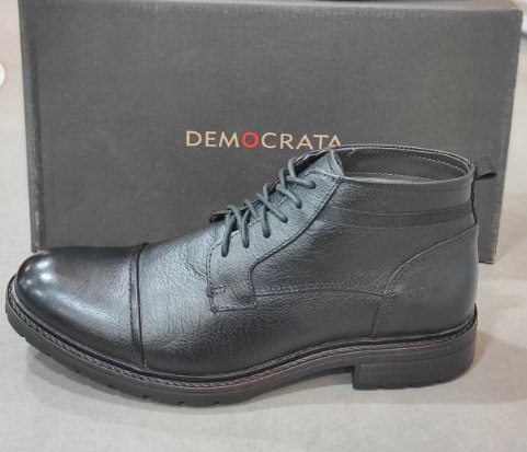 Bota Democrata Garage Couro Envelhecido Rustico Masculino - Num. 38 ao 42