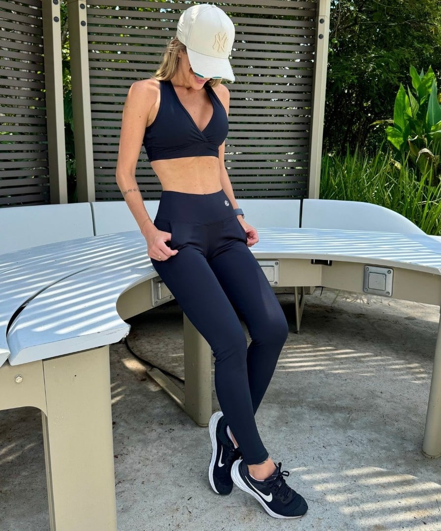 Conjunto Manalinda Feminino Fitness Blusa E Calça