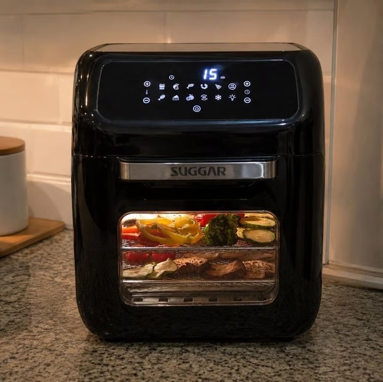 Fritadeira Air Fryer Oven 12 Litros Suggar Painel Touch Digital Preto - 110v