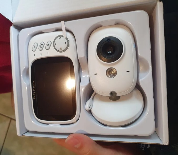 Baba Eletrônica Baby Monitor Visão Noturna Dual Audio Cor Branco G.Eye