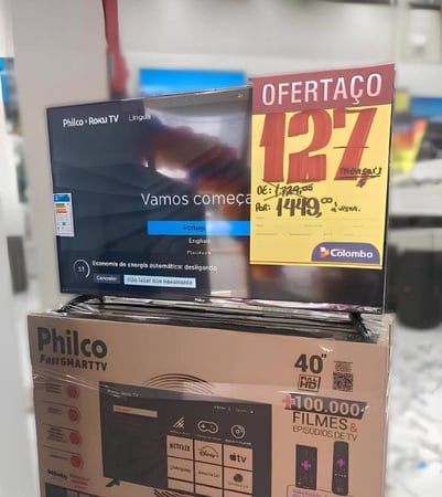 Smart Tv 40” Full Hd Led Hdmi Roku Tv Philco