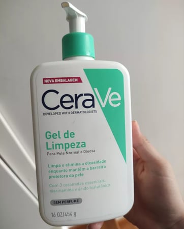 Gel Cerave de Limpeza Facial Para Pele Normal a Oleosa 454ml