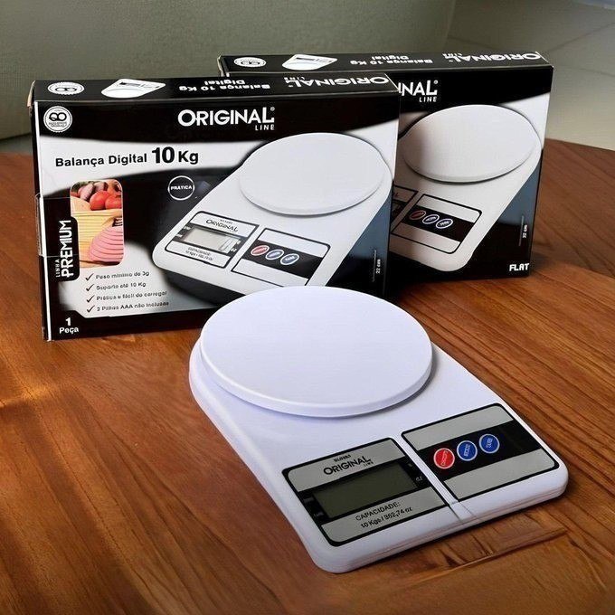 Balança Digital De Precisão Cozinha 0 A 10 Kg Profissional E Uso Domestico Nutricional Par...