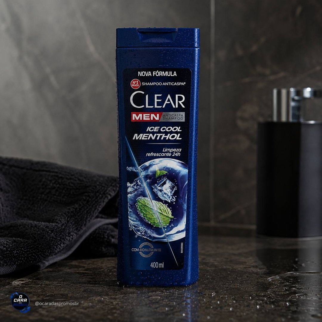Clear Shampoo Men Anticaspa Ice Cool Menthol 400Ml