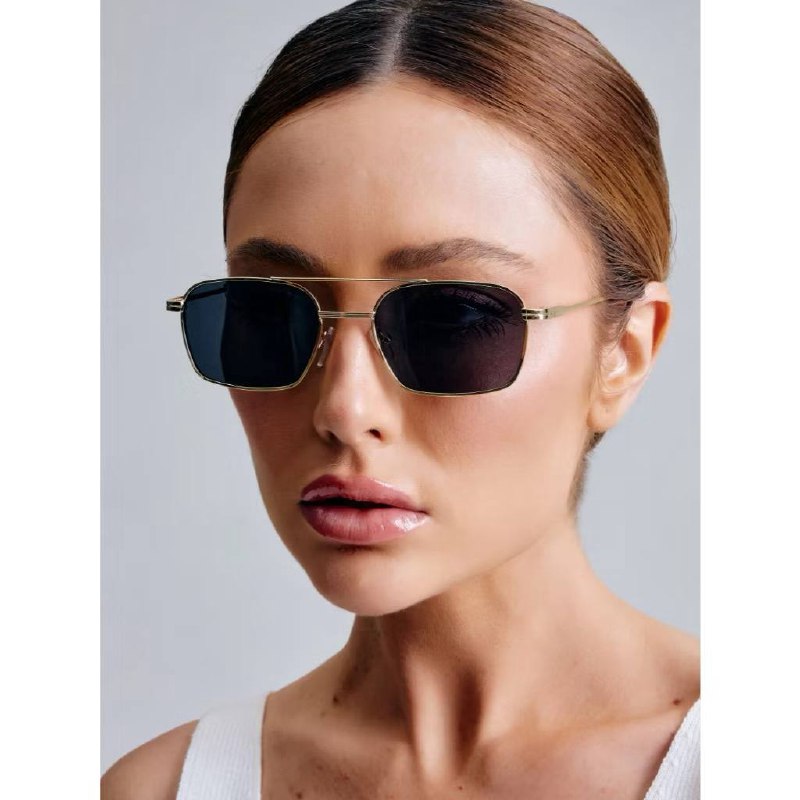 Óculos De Sol Uv400 Saint Germain Smith Black Gold