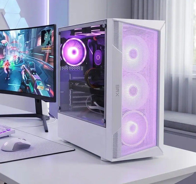 PC Gamer BRX 51067038 Intel Core i5 12400F 16GB RAM 512GB SSD Placa de Vídeo Radeon RX 580 16GB Windows 11