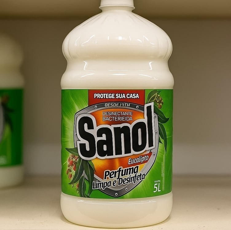 Sanol Desinfetante Líquido Para Uso Geral Eucalipto 5 Litros Branco