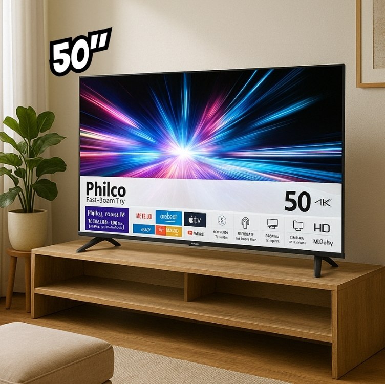 Smart Tv 50 Philco Ptv50va4regb Roku Tv Led Dolby Audio