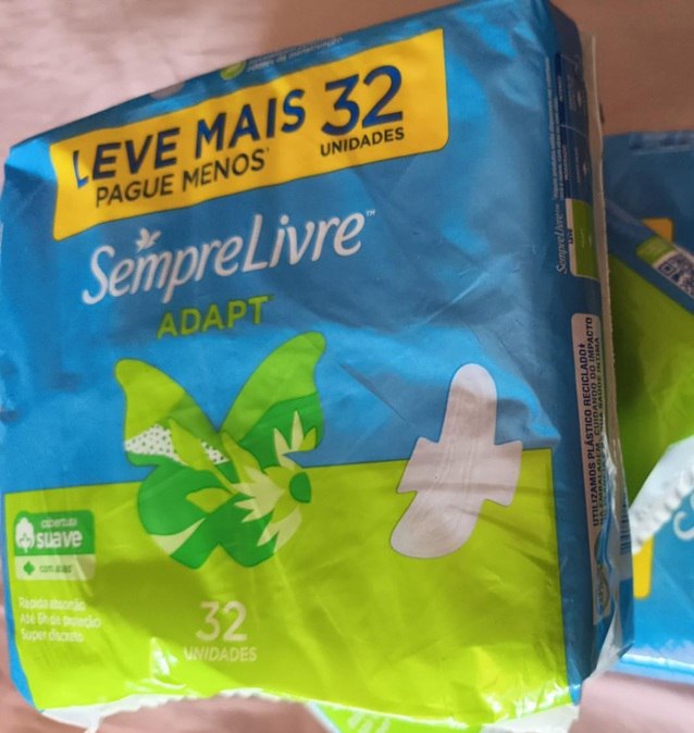 Sempre Livre Absorvente Externo Adapt Suave com Abas - 32 unidades