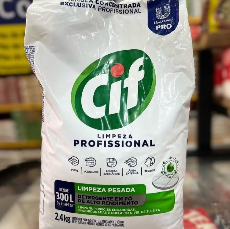 LIMPADOR EM PO LIMPEZA PESADA 2,4KG CIF (64347284)