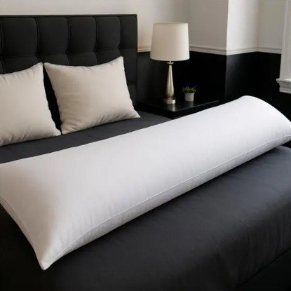 Travesseiro de Corpo 40cm x 1,30m Soft Touch Branco - Arte & Cazza