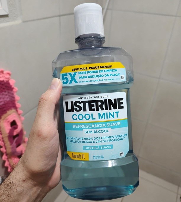 Listerine Enxaguante Bucal Cool Mint Sem Álcool - 1000ml