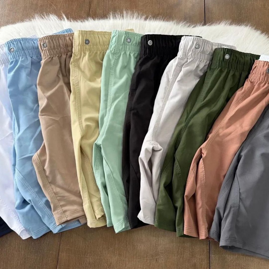 4 Short Tactel Masculino Bermuda Praia Casual Academia Bolso