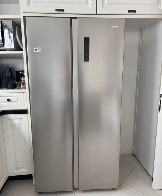 Geladeira Midea Frost Free Smart Wi-Fi APP Inverter Side by Side Painel Touch Inox 511L - 110v/220v