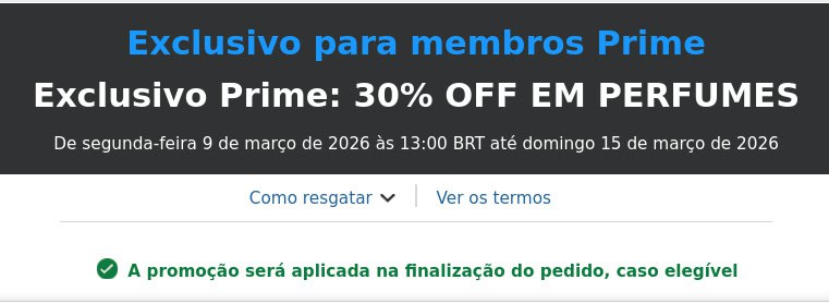 EXCLUSIVO PRIME - 30% OFF EM PERFUMES
