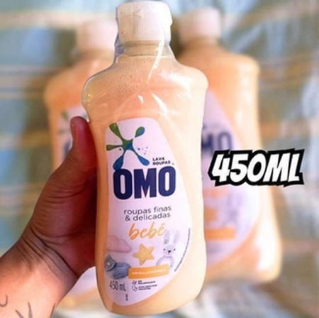 OMO Roupas Finas E Delicadas - Sabão Líquido Bebê 450 Ml