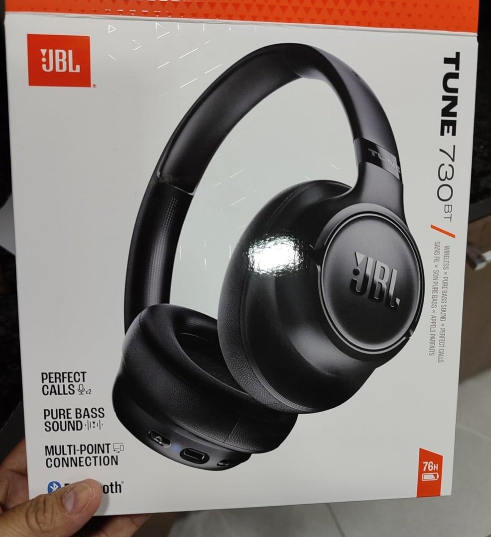 JBL Fone de Ouvido Bluetooth 6.0 Over-Ear Tune 730BT Sem Fio c/ Cancelamento de Ruído A...
