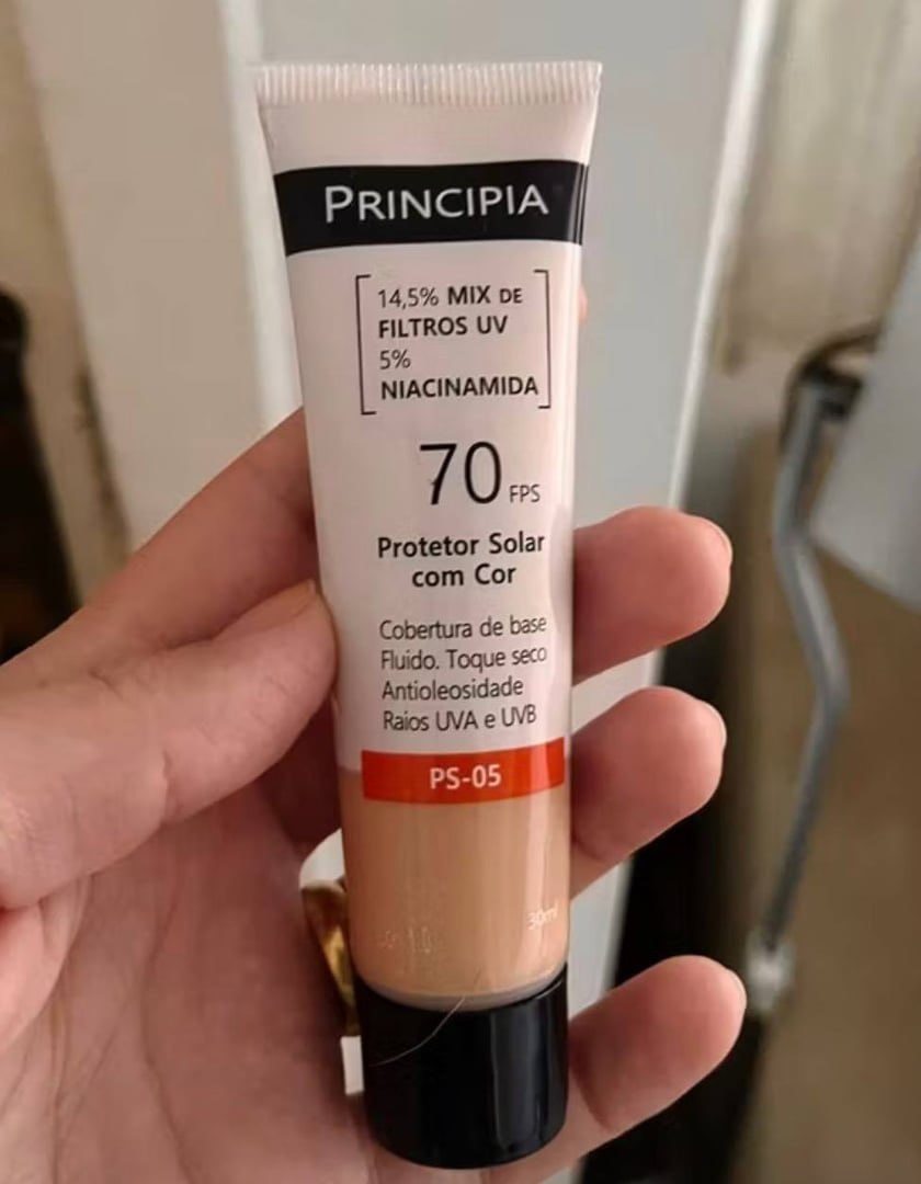 Principia Protetor Solar PS-05 Cor 1.0 c/ 14,5% Mix de Filtros UV + 5% Niacinamida FPS 70 ...
