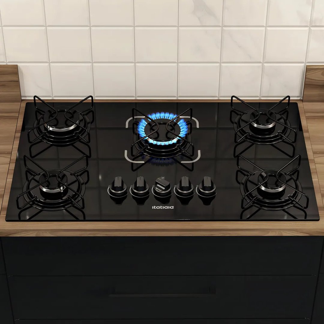 Cooktop Itatiaia Essencial 5 Bocas Preto 127/220v