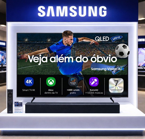 Combo Samsung Smart Vision AI TV 43" QLED 4K QEF1 2025 + Soundbar Samsung HW-B400F