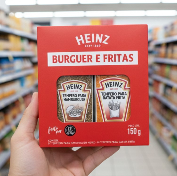 Heinz Kit Temperos para Hambúrguer e Batata 150g