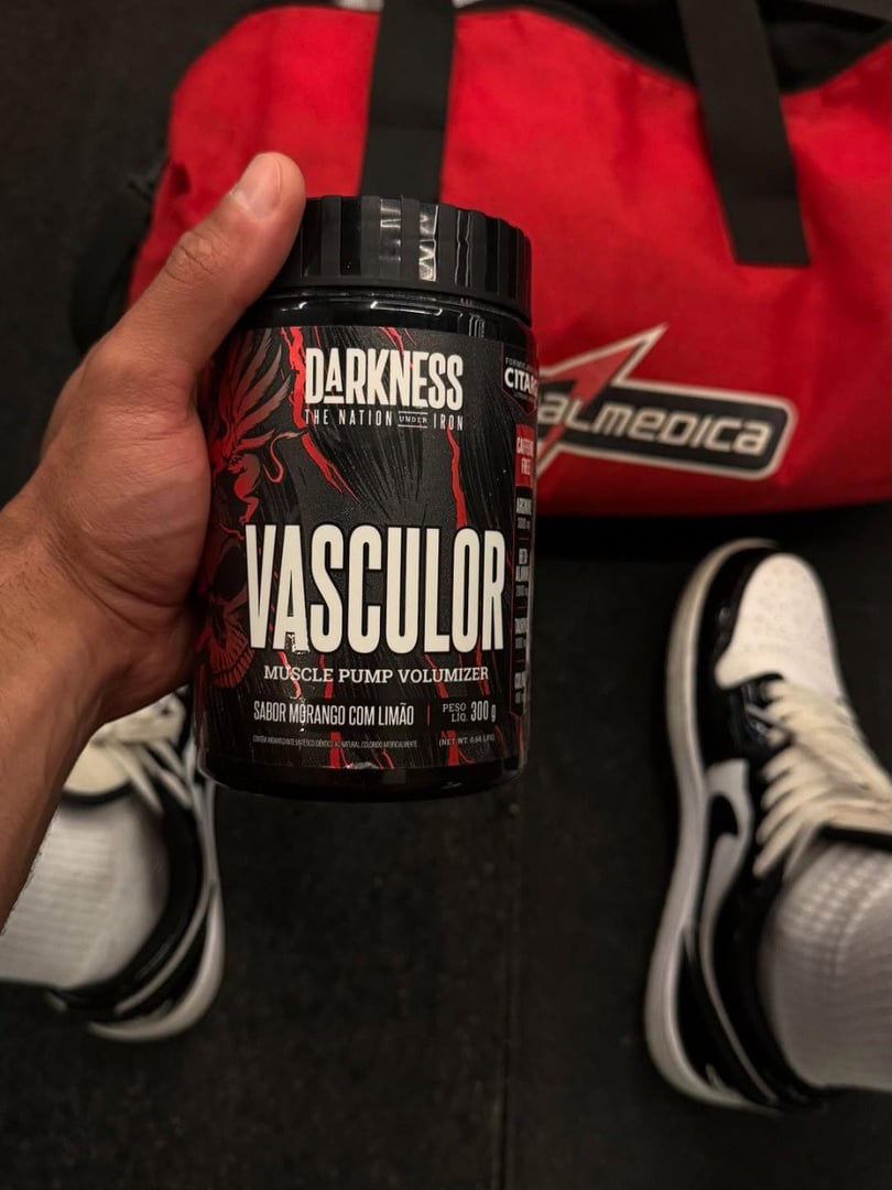 Muscle Pump Volumizer Vasculor Powder Frutas Amarelas 300g Darkness