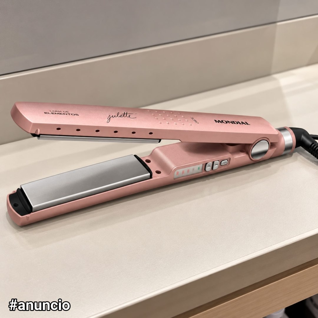 Prancha Alisadora By Juliette Mondial Golden Rose Bivolt P-JU-01