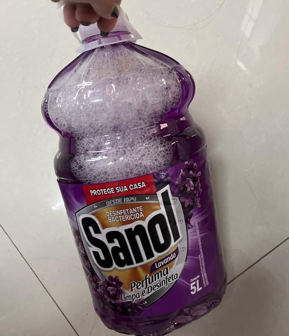 Sanol Desinfetante Líquido Para Uso Geral Lavanda 5 Litros Roxo
