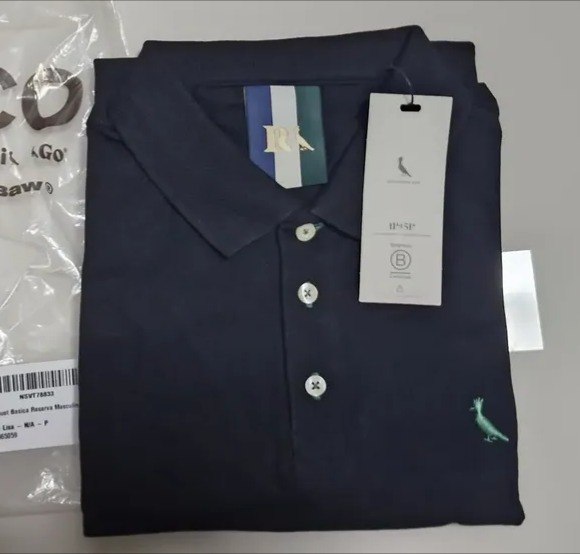 Polo Piquet Basic Reserva Masculino Preto - Tam. P ao GG