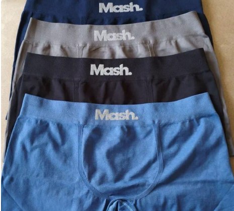 Kit Com 4 Cuecas Boxer Microfibra Mash Box Sem Costura