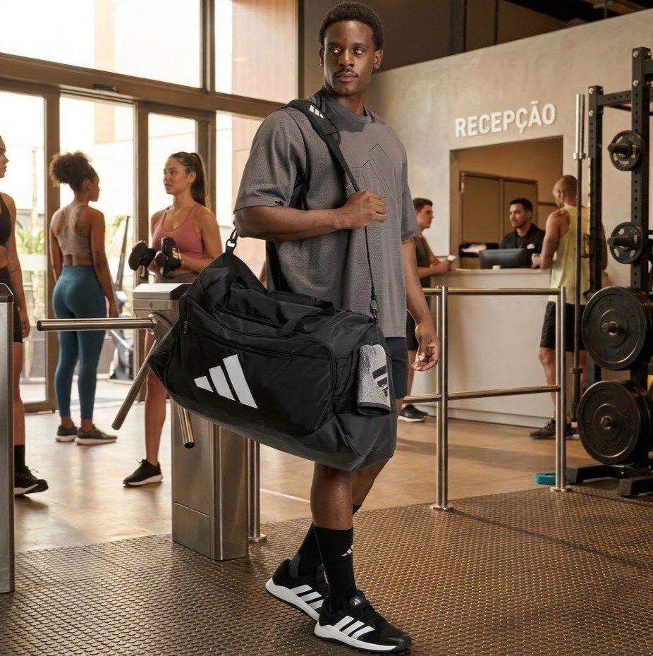 Mala Adidas Esportiva Duffel Defender 94L Preto