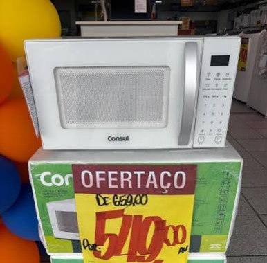 Micro-ondas Consul 23 Litros Receitas Pré-programadas Função Marmita Branco - 110v/220v