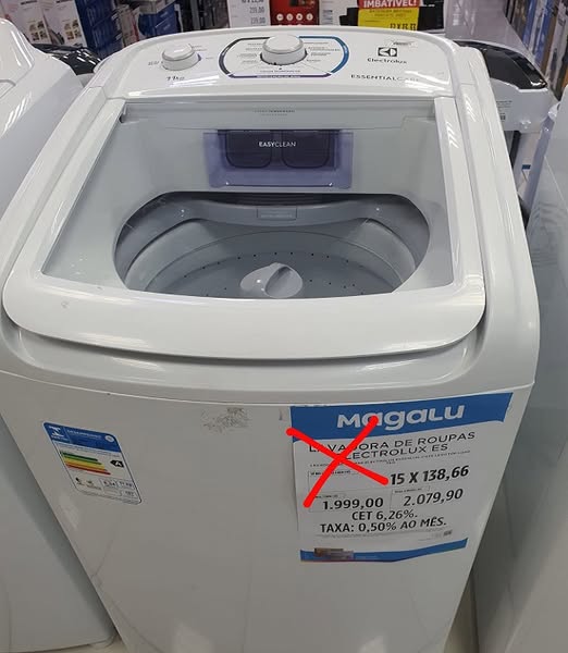 Lavadora Electrolux 11Kg Essencial Care 10 Programas - 110v/220v