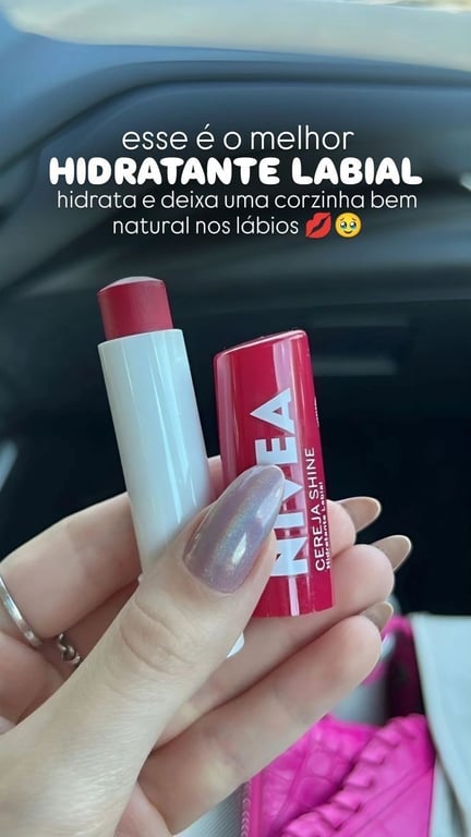  💋 Hidratante Labial Nivea Cereja Shine – Um achado que não sai ...