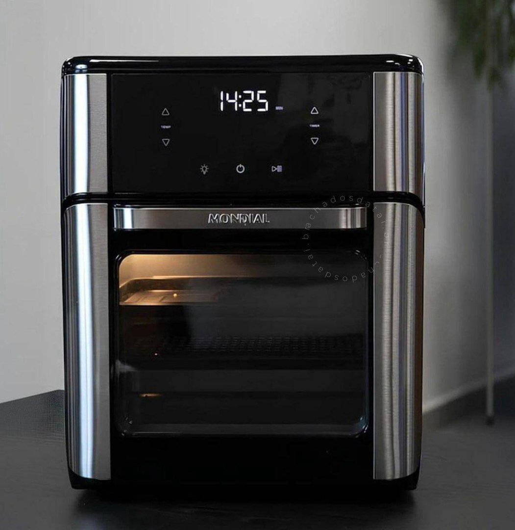 MONDIAL Fritadeira Air Fryer Forno Oven 12L, Preto/Inox, 2000W, 110V - AFON-12L-BI