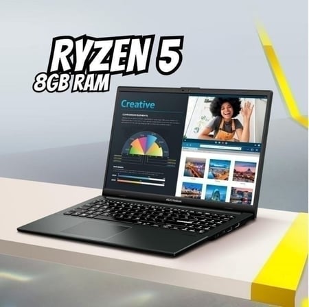 Notebook ASUS VivoBook Go 15, AMD RYZEN 5 7520U, 8GB, 512GB SSD, KeepOS, Tela 15,6" FHD, M...