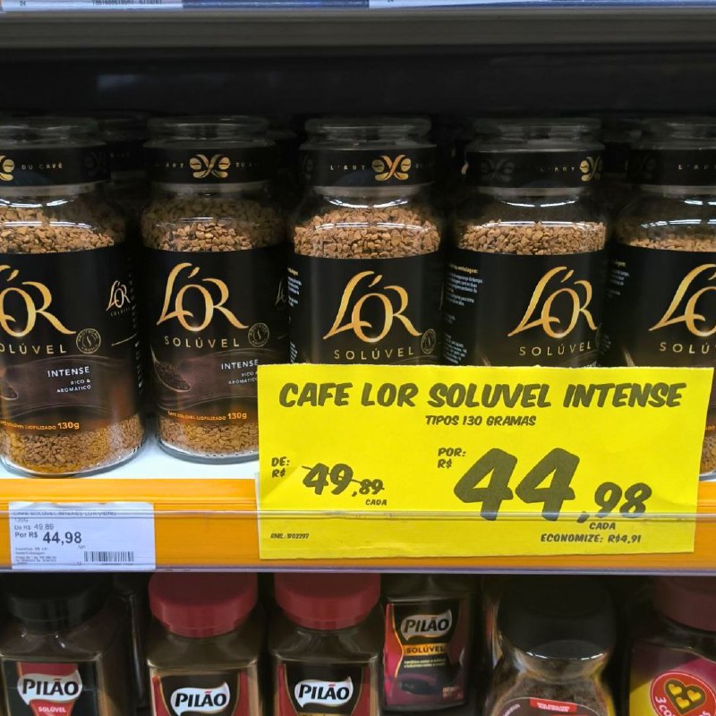 L'OR Café Solúvel Intense Pote De Vidro 130G