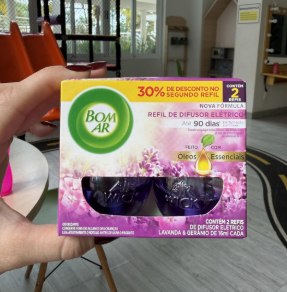 Bom Ar Difusor Elétrico Lavanda e Gerânio Refil 2 unidades 16ml