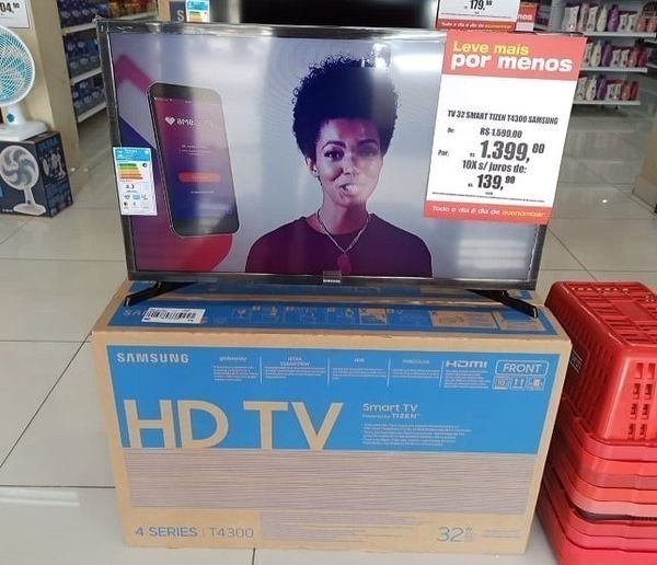 Smart TV LED 32'' Samsung Monitor HD WIFI, HDR Dolby Digital Plus Tizen HDMI USB