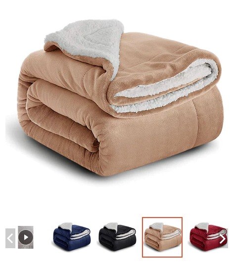 Coberdrom Casal Queen Sherpa Edredrom Pele de Carneiro 2,40m x 2,20m