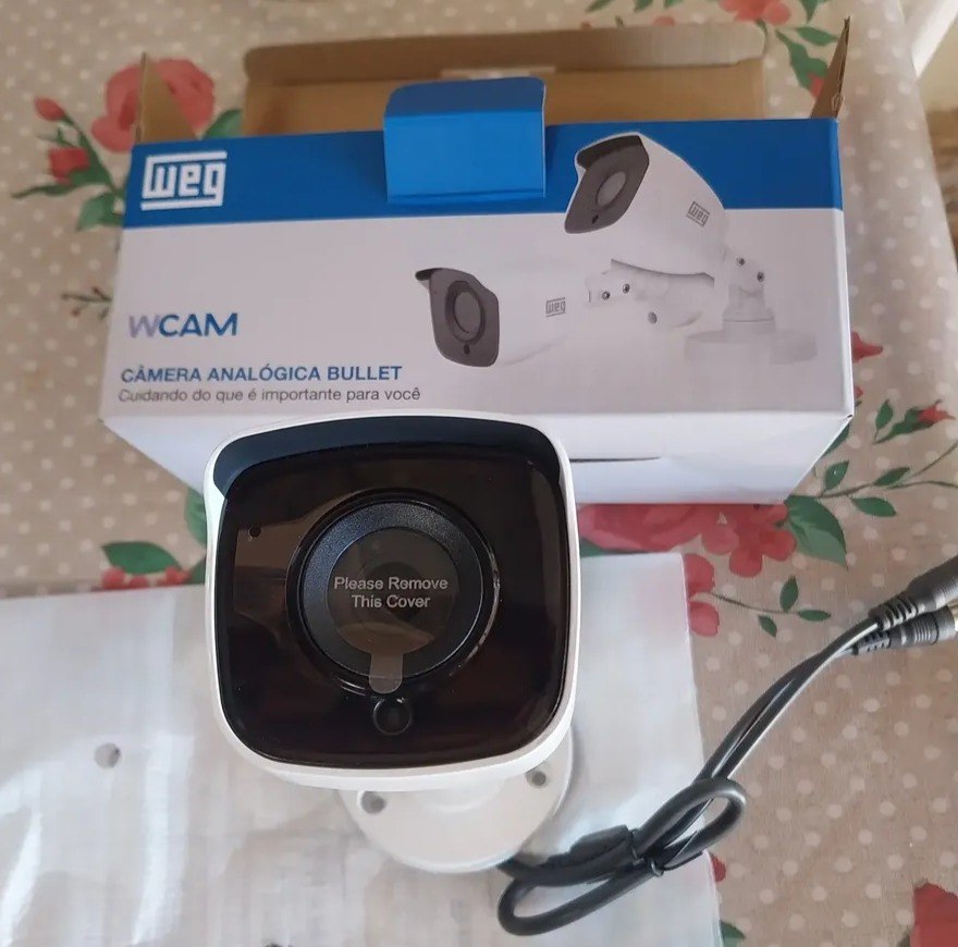 Câmera de Segurança WEG Wcam Bullet Exterior Analógica1mp 2,8mm - Branco