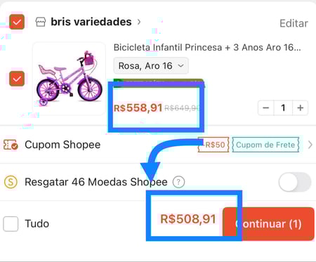 Bicicleta Infantil Princesa + 3 Anos Aro 16 Bella 2025 Cor Azul-celeste/Rosa Tamanho do qu...