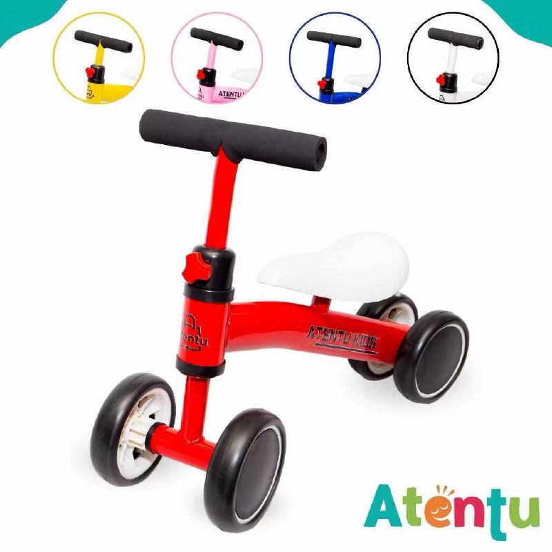Bicicleta Infantil De Equilíbrio Sem Pedal Balanço 4 Rodas